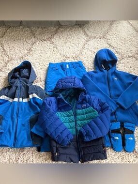 Bundle jackets and snow pants youth size m